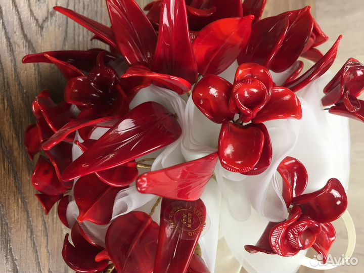 Букет из стекла Murano glass (Италия) ручн.работа