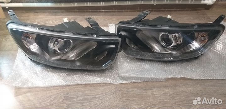 Линзоновые фары на Гранту FL