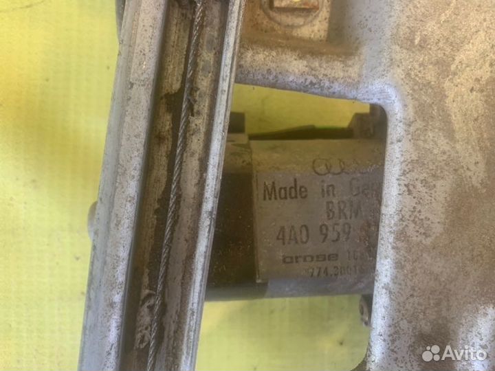 Стеклоподъемный механизм задний правый Audi 100 C4