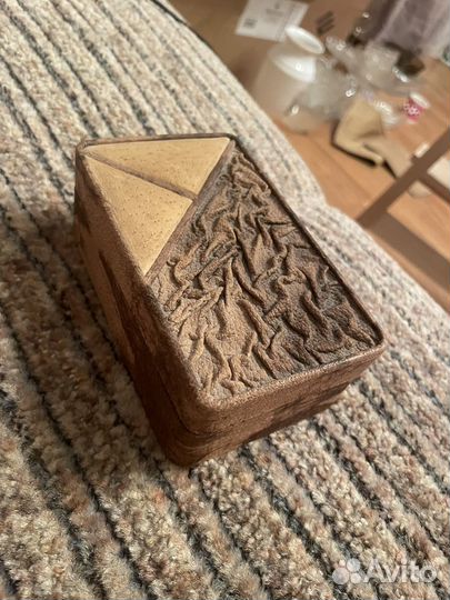 Шкатулка из натуральной кожи