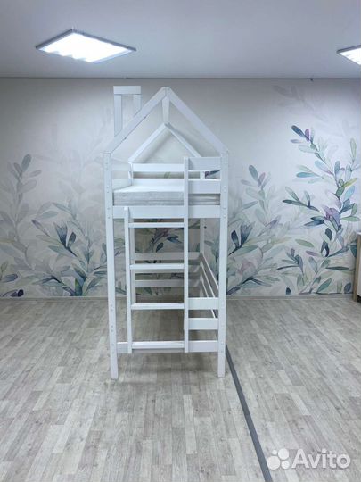 Кровать чердак домик детская
