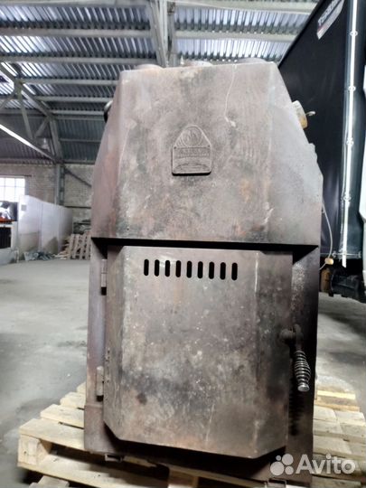 Печка буржуйка в гараж бу