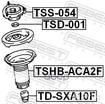 Опора переднего амортизатора TSS054 Febest