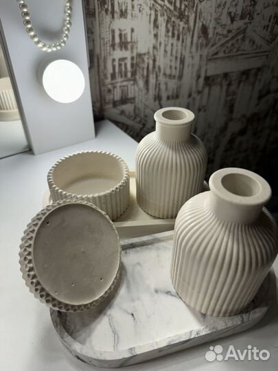 Ваза из гипса