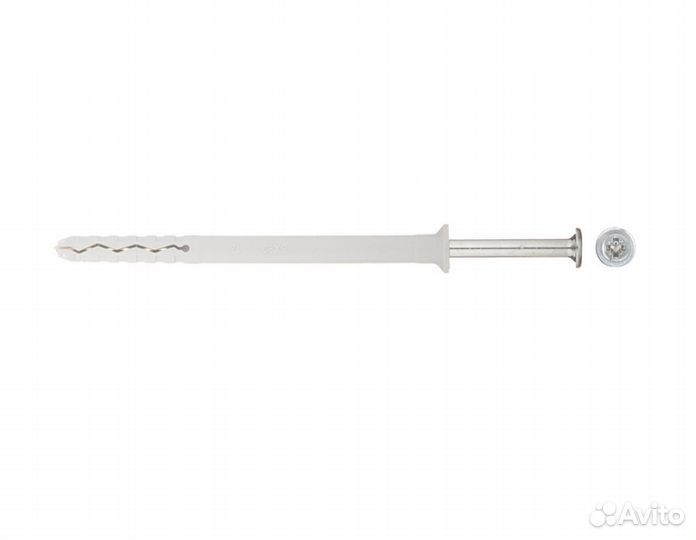 Дюбель-гвоздь 6x80 мм потайная манжета нейлон (10