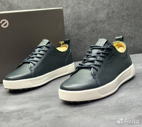 Кроссовки мужские кожаные ecco