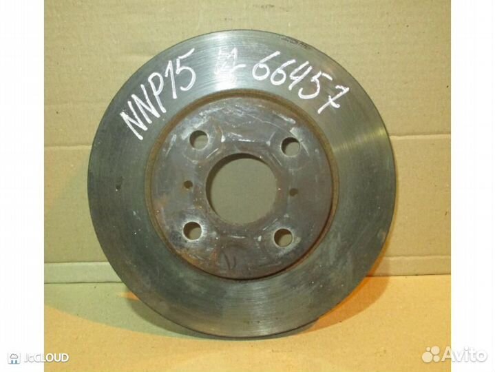 Тормозной диск на toyota porte NNP15 1NZ-FE