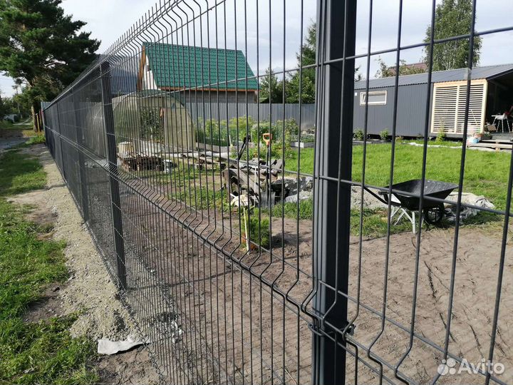 Заборы 3D сетка монтаж