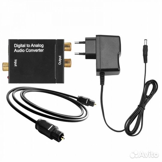 Конвертер с Toslink/Coaxial на 2xRCA с оптики