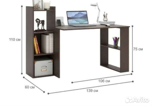 Новый компьютерный рабочий стол с комплектом тумб