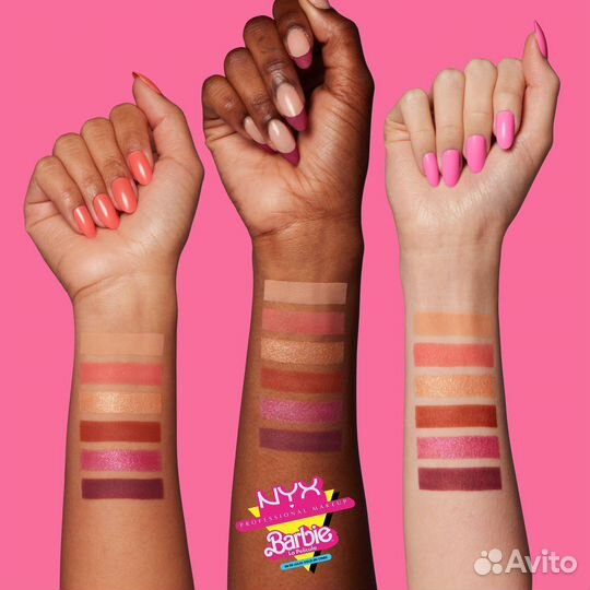 Мини-палетка теней NYX Barbie Барби