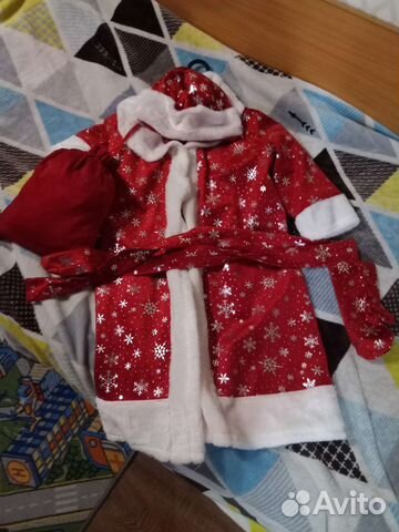 Костюм дед мороз детский