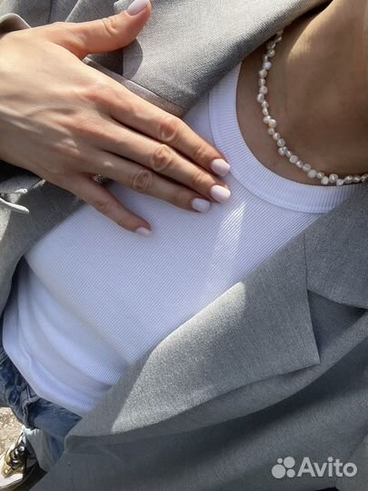 Колье/ чокер из речного жемчуга