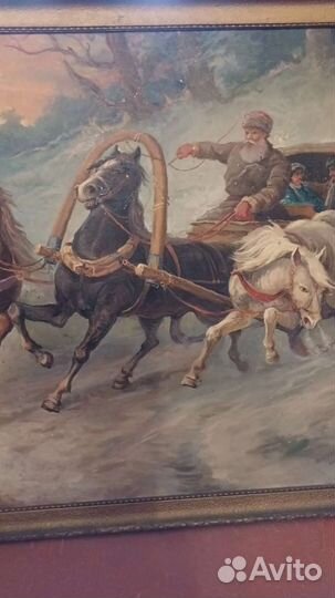 Картина х/м тройка. 130/80