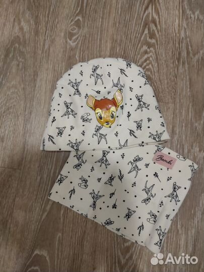 Комплект шапка и снуд для девочки