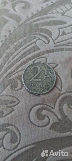 Заводской брак монетки 2 рубля