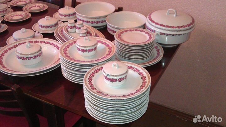 Сервиз столовый henneberg porzellan 1777 GDR на 12