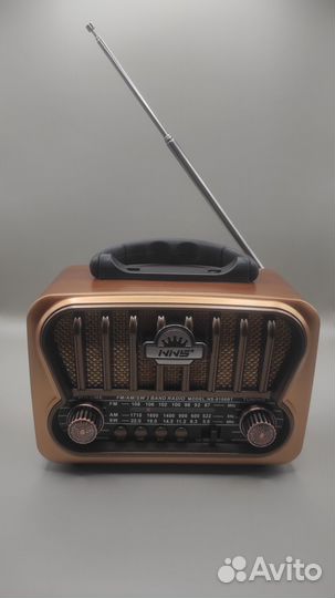 Радиоприемник ретро NS-8109BT с аккумулятором