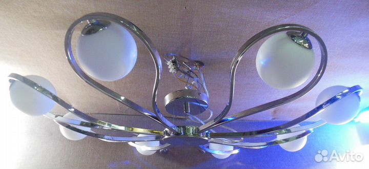 Люстра Потолочная LuceSolara 3020/8PL Chrome/White