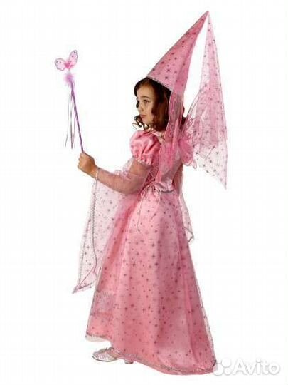 Карнавальный костюм Сказочная Фея розовый р. 146