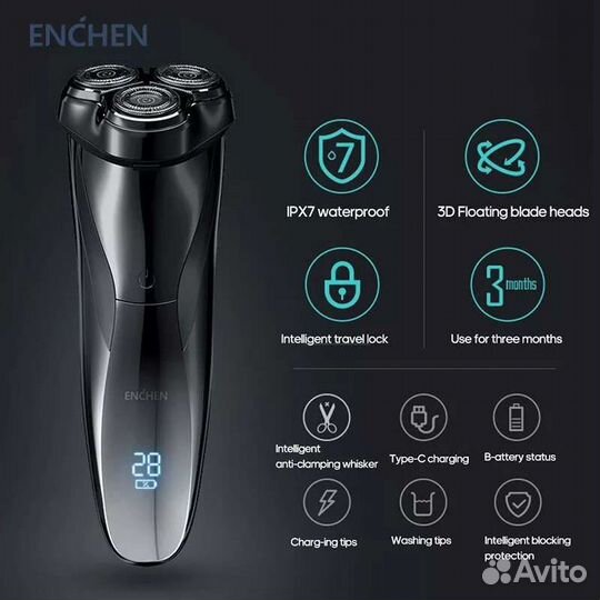 Бритва Xiaomi Enchen Blackstone 3