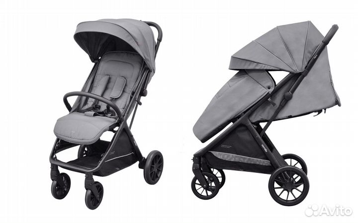 Всесезонная прогулочная коляска carrello Nero