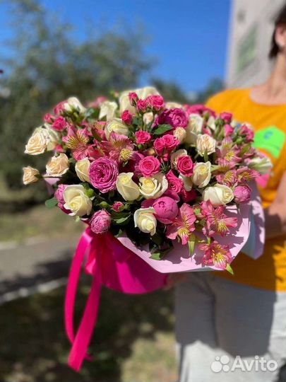 Цветы розы букет