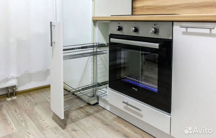 Кухня на заказ прямая с островком угловая