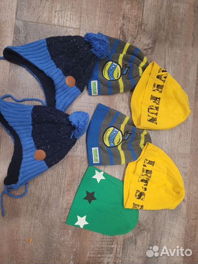 Шапки детские демисезонные на 4-5 лет