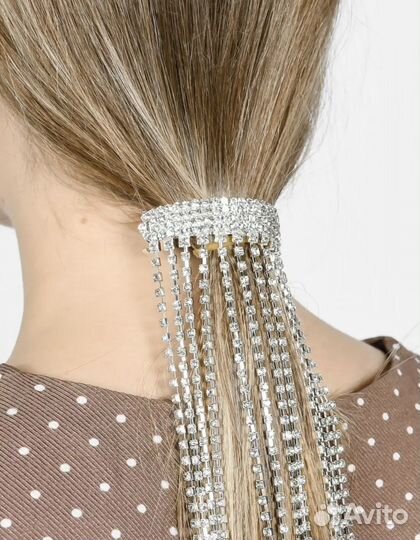 Заколка для волос со стразами