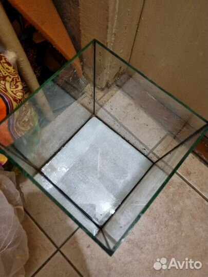 Аквариум куб для флорариума/рыбок/земноводных