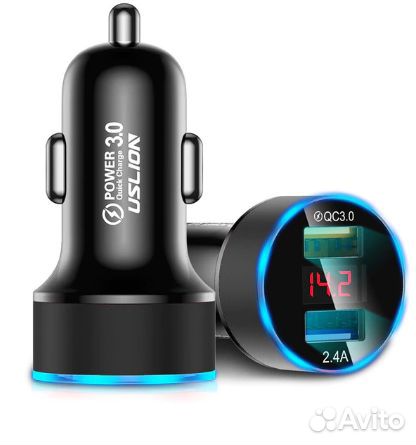 Быстрая QC 3.0 автомобильная зарядка USB