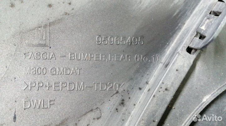 Бампер Chevrolet Spark Задний