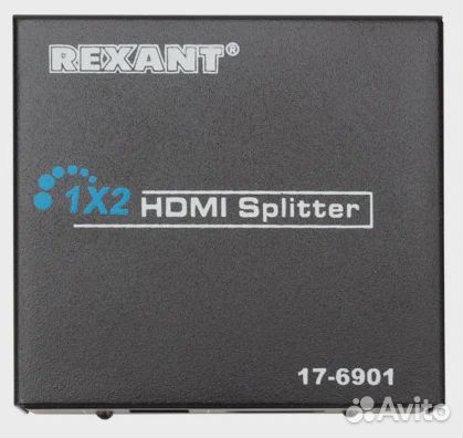 Rexant Делитель гнездо hdmi на 2 гнезда hdmi,метал