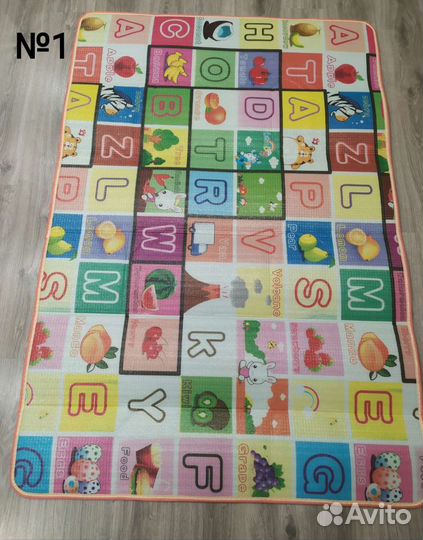Новый теплый детский коврик эва, 180х120