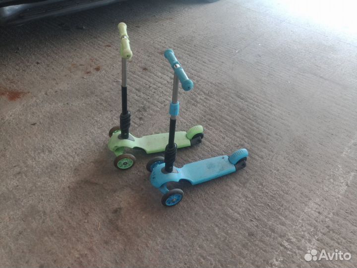 Самокат детский трехколесный бу