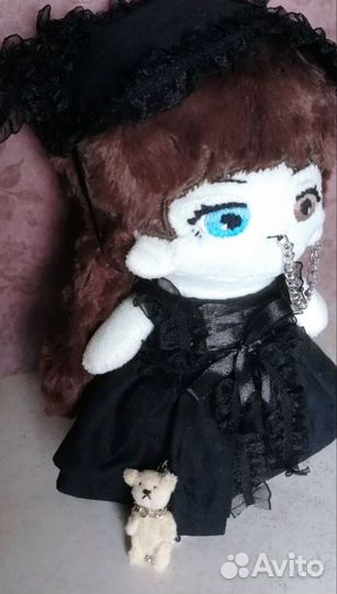 Игрушка плюшевая омодоки по образу Pullip Noir