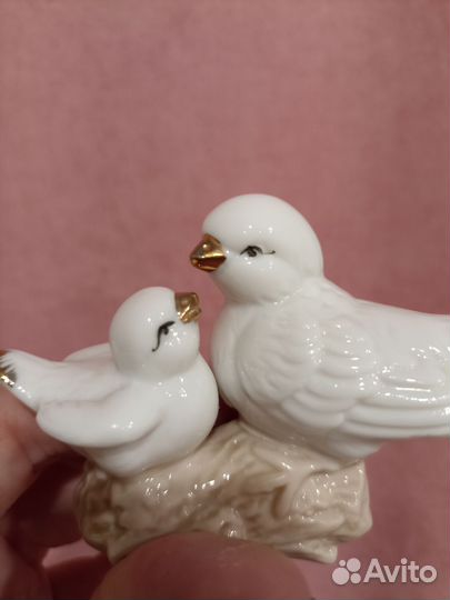Голубки сувенир фигурка сувенирная керамическая
