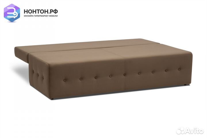 Диван еврокнижка Сити коричневый