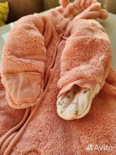 Комбинезон плюшевый р.62