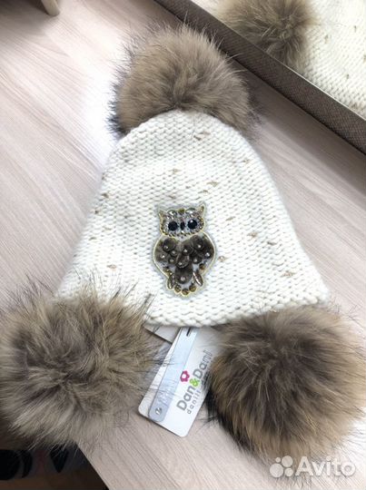 Шапка для девочки зимняя