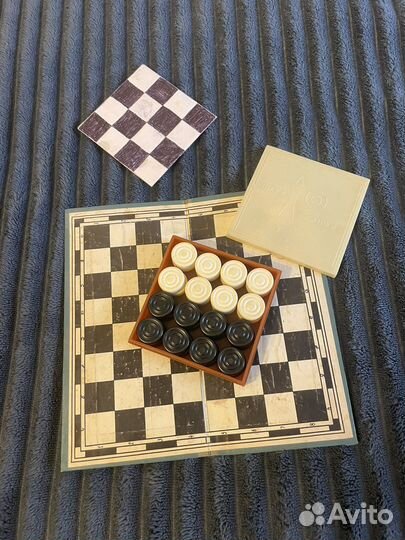 Дорожные шахматы- шашки, 2 в 1, СССР