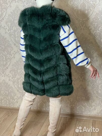 Жилетка меховая женская