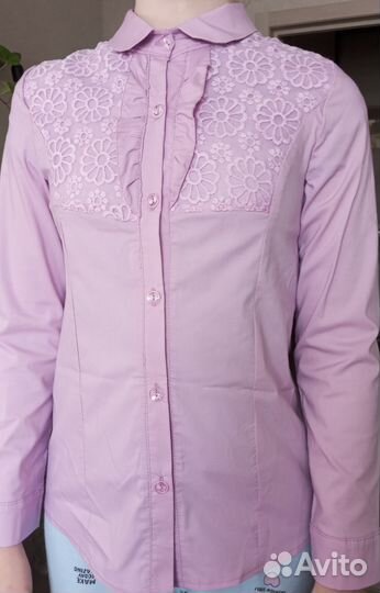 Блузка новая школьная на рост 152