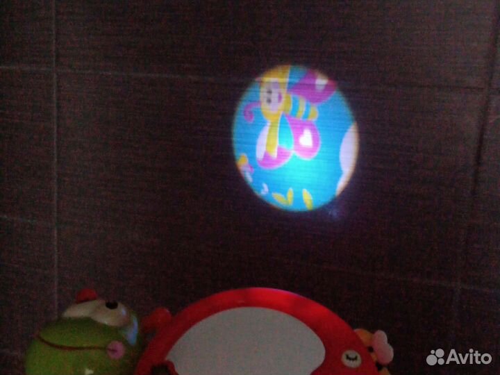 Улитка детский проектор игрушка (музыка, светится)