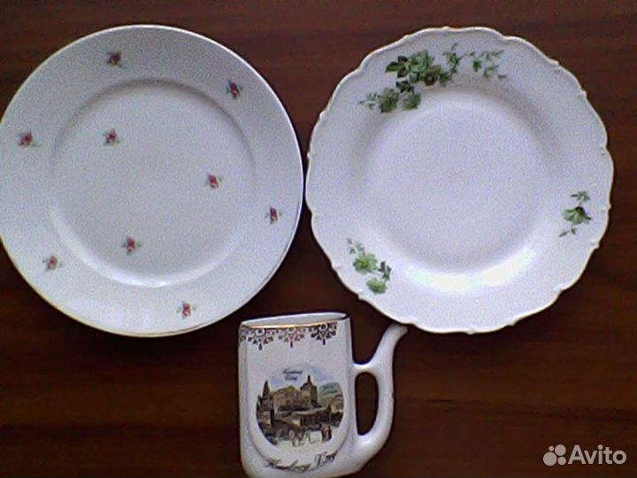 Тарелки Зик Ромашки, СССР, поильник, сахарница