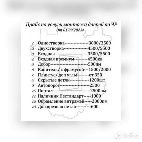 Установка дверей