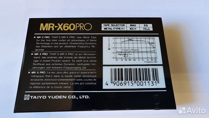 Аудиокассета Thats MR-X 60 Metal Japan