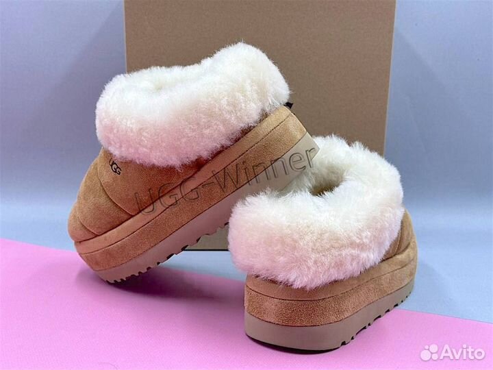 Ugg женские на платформе замшевые дутики Tazzlita