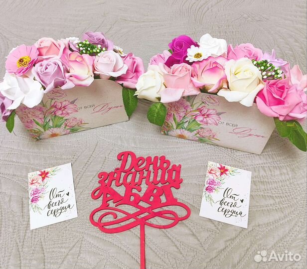 Букет из мыльных цветов